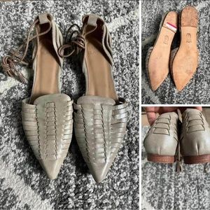 Huma Blanco ankle wrap sandals Size 7 (37.5)